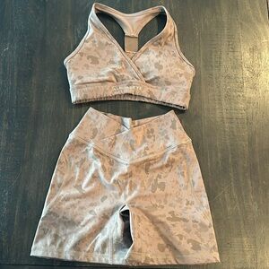 Brown Alphalete Short Set XS